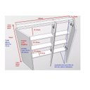 Ver imagem 2 de Espelheira Armário Banheiro Espelho para Fita Led