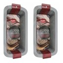 Ver imagem 2 de 2 Formas De Pão Bolo Retangular Em Silicone 26,5x13x6,5 Cm - Cinza