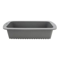 2 Formas De Pão Bolo Retangular Em Silicone 26,5x13x6,5 Cm - Cinza - 3