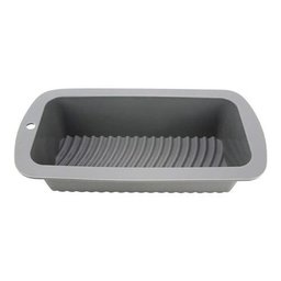 2 Formas De Pão Bolo Retangular Em Silicone 26,5x13x6,5 Cm - Cinza - 1