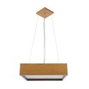 Ver imagem 4 de Lustre Pendente Madeira Quadrado 25cm - Freijó
