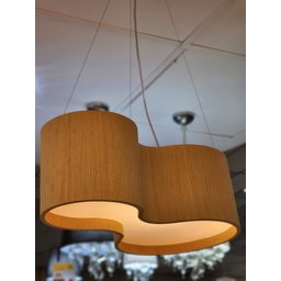 Pendente Lustre Violão Madeira 85cm Freijó Bivolt - 2