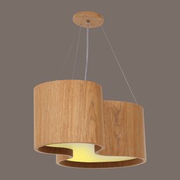 Pendente Lustre Violão Madeira 85cm Freijó Bivolt - 4