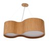 Pendente Lustre Violão Madeira 85cm Freijó Bivolt - 1