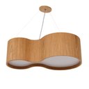 Ver imagem 1 de Pendente Lustre Violão Madeira 85cm Freijó Bivolt