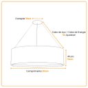 Ver mais imagens de Pendente Redondo Madeira 30cm - 2 Luzes E27 - Imbuia