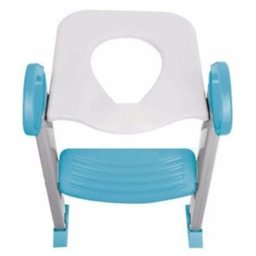 Assento Infantil com Redutor para Vaso Sanitário com Escada - Azul Aço - 4