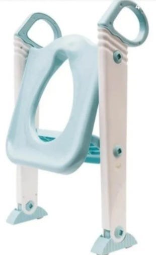 Assento Infantil com Redutor para Vaso Sanitário com Escada - Azul Aço - 1