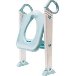 Assento Infantil com Redutor para Vaso Sanitário com Escada - Azul Aço - 1