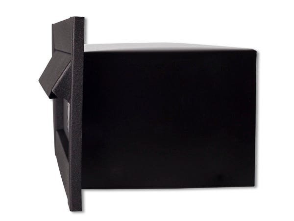Caixa Correio carta Luxo hat chapeu preta fosca 23 cm profundidade - 2