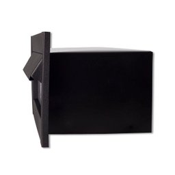 Caixa Correio carta Luxo hat chapeu preta fosca 23 cm profundidade - 2