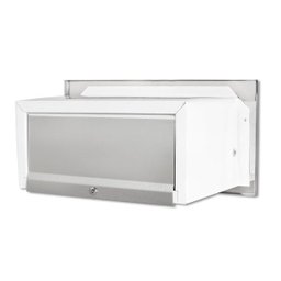 Caixa De Correio carta Frente em Inox brilhante 20 cm profundidade - 3