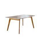 Ver imagem 4 de Conjunto Sala de Jantar 6 Lugares Mesa Slim e Cadeiras Móveis Mix