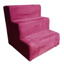 Ver imagem 2 de Escada Pet para Cães e Gatos Teddy 3 Degraus Vermelho