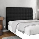 Ver imagem 2 de Cabeceira Cama Box Casal Queen Size Dahlia 160cm Com Frame Suede Preto - Desk Design