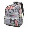 Mochila Tigor Newspaper Cinza Ref 7770705 - 1