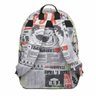 Mochila Tigor Newspaper Cinza Ref 7770705 - 2