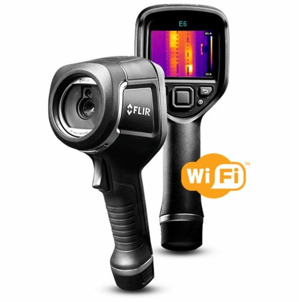 Câmera Termográfica Portátil 240 × 180 (43.200 Pixels) C/Msx e Wi-Fi Flir E6-xt - 1