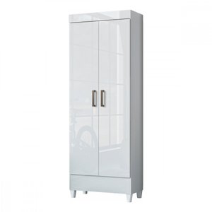 Armário Multiuso com Pés 2 Portas Branco New Opção
