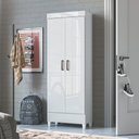 Ver imagem 2 de Armário Multiuso com Pés 2 Portas Branco New Opção