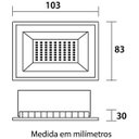 Ver imagem 2 de Refletor LED 10W Bivolt 3000K Branco Quente IP65 Blumenau