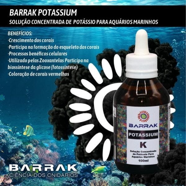 Barrak Potassium Solução de Potássio para Marinhos 100ml - 2