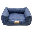 Ver imagem 2 de Cama Quadrada para Cachorro ou Gato Luppet Azul Petróleo Gg