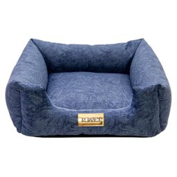 Cama Quadrada Para Cachorro Ou Gato Luppet Azul Petróleo GG - 2