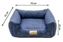 Ver imagem 5 de Cama Quadrada para Cachorro ou Gato Luppet Azul Petróleo Gg