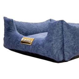 Cama Quadrada Para Cachorro Ou Gato Luppet Azul Petróleo GG - 3