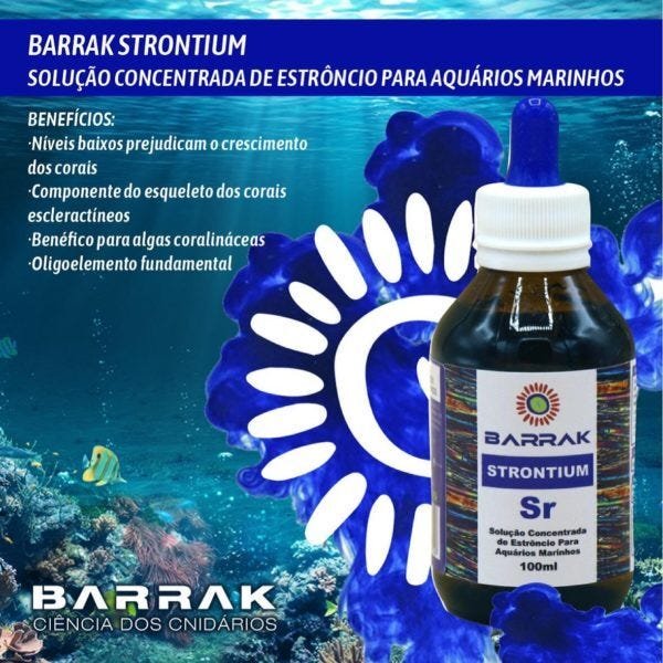 Barrak Strontium Solução de Estrôncio para Marinhos 100ml - 2