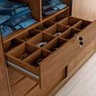Guarda Roupa Casal com Espelho 2 Portas de Correr Mdf Luminum Belmax:freijó - 6
