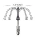 Ver imagem 3 de Torneira Luxo Monocomando Dourada Escovada Extensivel