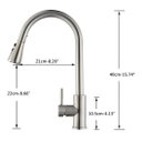 Ver imagem 5 de Torneira Luxo Monocomando Dourada Escovada Extensivel