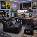 Ver imagem 1 de Kit Gamer Completo Arcade Poltrona e Apoios com Enchimento de Microperolas e Impermeável