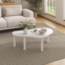 Ver imagem 3 de Mesa de Centro de Madeira Maciça Branca