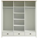Ver imagem 6 de Guarda Roupa Casal Madeira Macica Taeda 3 Portas de Correr 195 Cm 9179 Branco Freijo Festra