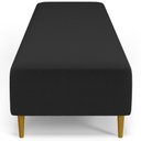 Ver imagem 7 de Puff Decorativo Sala de Estar Bali W01 Pés Palito 210x60cm Bouclê Preto - Lyam Decor