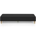 Ver imagem 3 de Puff Decorativo Sala de Estar Bali W01 Pés Palito 210x60cm Bouclê Preto - Lyam Decor