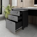 Ver imagem 4 de Gaveteiro Organizador 2 Gavetas e Espaço P/ Pastas F5 Office