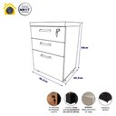 Ver imagem 3 de Gaveteiro Organizador 2 Gavetas e Espaço P/ Pastas F5 Office