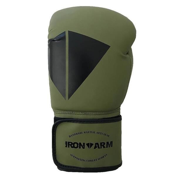 Luva De Boxe Iron Arm Premium Jungle 16 Oz Verde Militar - 2