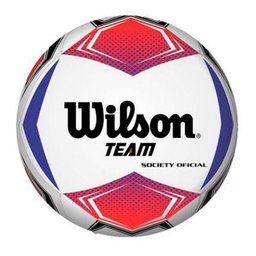 Bola de Futebol Society Wilson Team Vermelho/Azul - Vermelho - 1