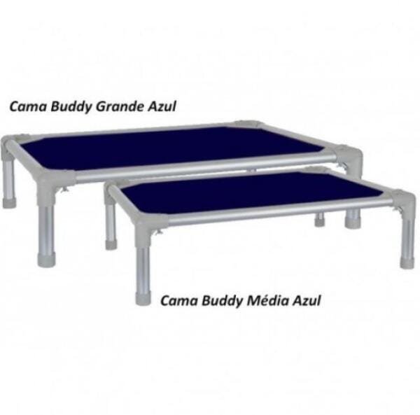 Cama Para Cachorro Elevada Buddy Toys - Tam. M - Azul - 6