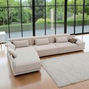 Ver imagem 1 de Sofá de Canto 336cm X 196cm com 5 Lugares e Revestimento em Sarja Nov006