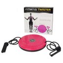 Ver imagem 4 de Disco de equilibrio academia em casa com elastico exercicio de pilates yoga fisioterapia prancha