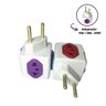 Adaptador de Tomada Benjamim Cubo 10a/20a/250v C/10un - 3