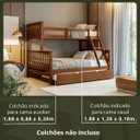 Ver imagem 2 de Treliche Madeira Casal Solteiro com Aux Solteiro Woodstore