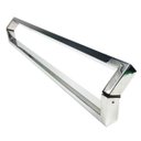 Ver imagem 1 de Puxador Portas Duplo Aço Inox Polido Style 2 M para Portas: Pivotantes/Madeira/Vidro Temperado/