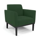 Ver imagem 2 de Poltrona Decorativa Isabella Pés Fixo em Madeira Preto Veludo Verde Esmeralda G19 - Gran Belo
